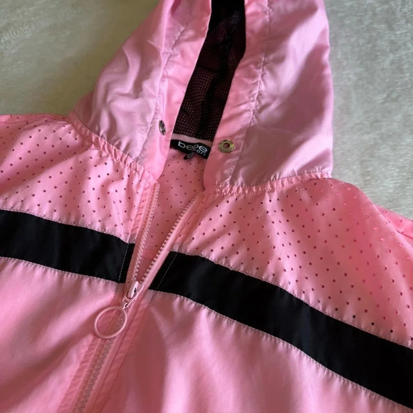 BEBE 2000s Y2K Sport Pink Windbreaker Jacket - Picture 3 of 7